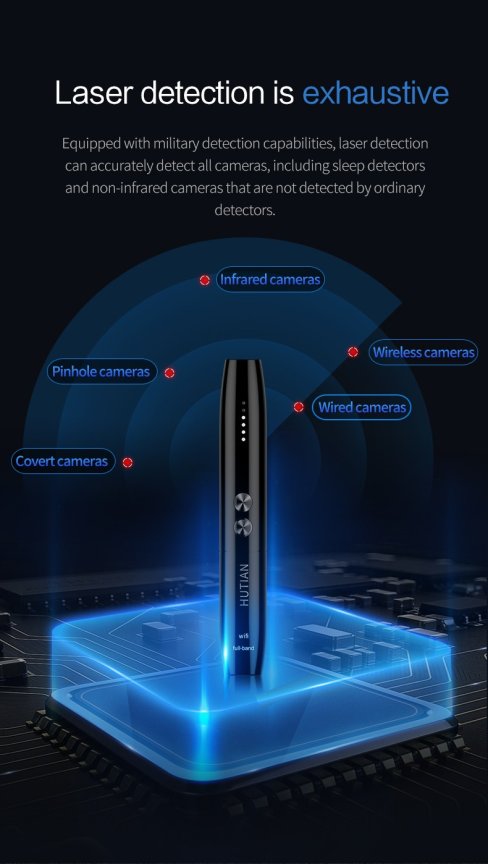Detektor olovke s laserom za špijunske greške i WiFi/GSM uređaje