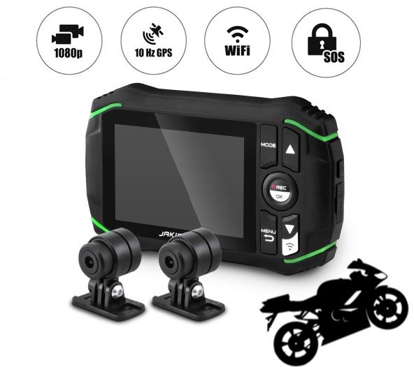 Motocicletă dual cam DOD KSB500 cu 1080P + GPS + WiFi