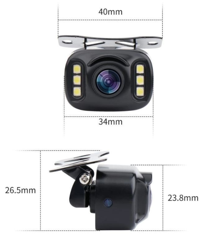 Mini telecamera di parcheggio wifi per cellulare 130° + visione notturna