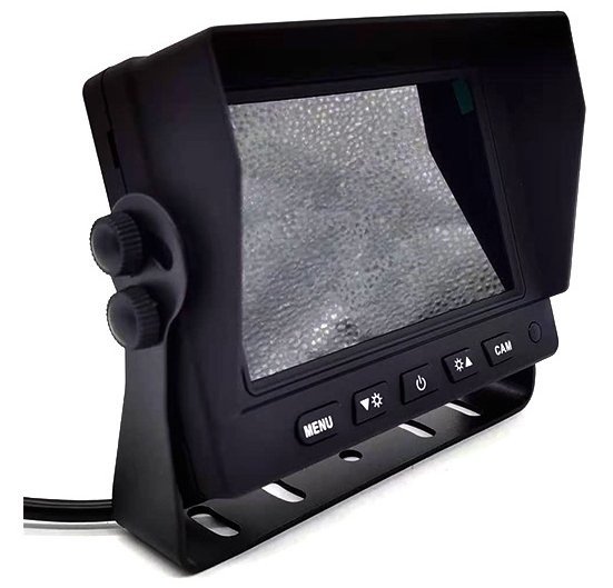 Monitor auto hibrid cu 2 canale inversare de 5" AHD/CVBS