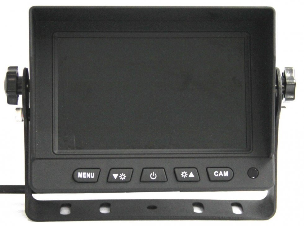 Monitor auto hibrid cu 2 canale inversare de 5" AHD/CVBS