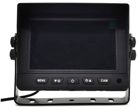 Monitor auto hibrid cu 2 canale inversare de 5" AHD/CVBS