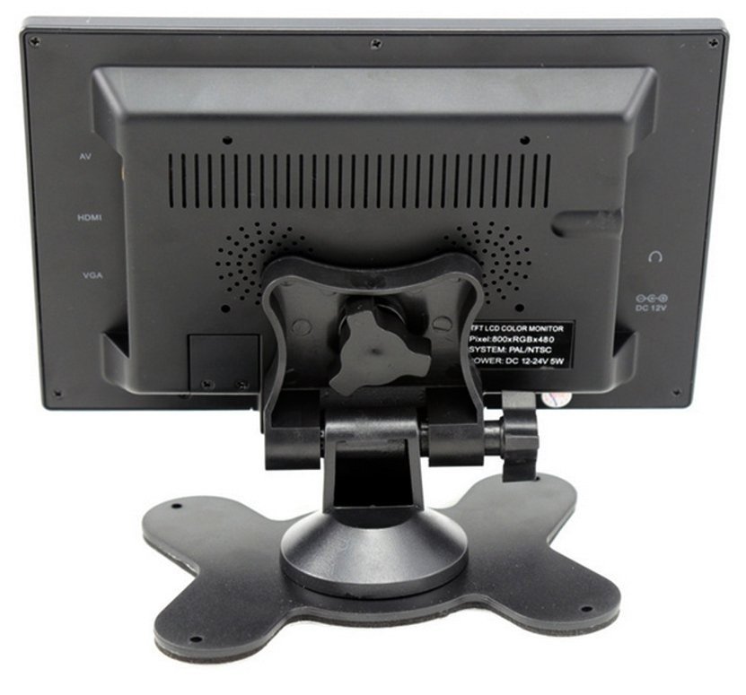 Monitor de coche Wi-Fi mirror link de 7 pulgadas VGA/HDMI/2xAV