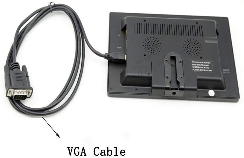 Monitor de coche Wi-Fi mirror link de 7 pulgadas VGA/HDMI/2xAV