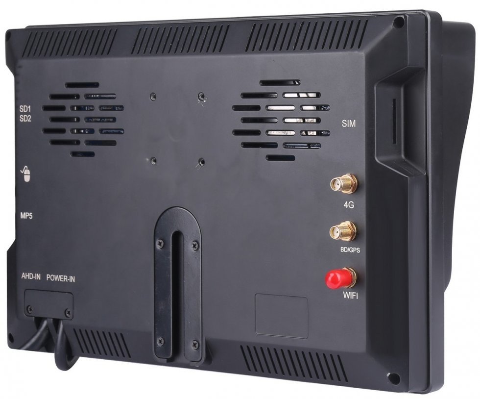 Monitor LCD 4G DVR 10,1" para coche + LIVE stream y seguimiento GPS