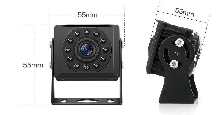 Set per auto con retromarcia AHD - 1 monitor ibrido da 10" + 1 videocamera HD