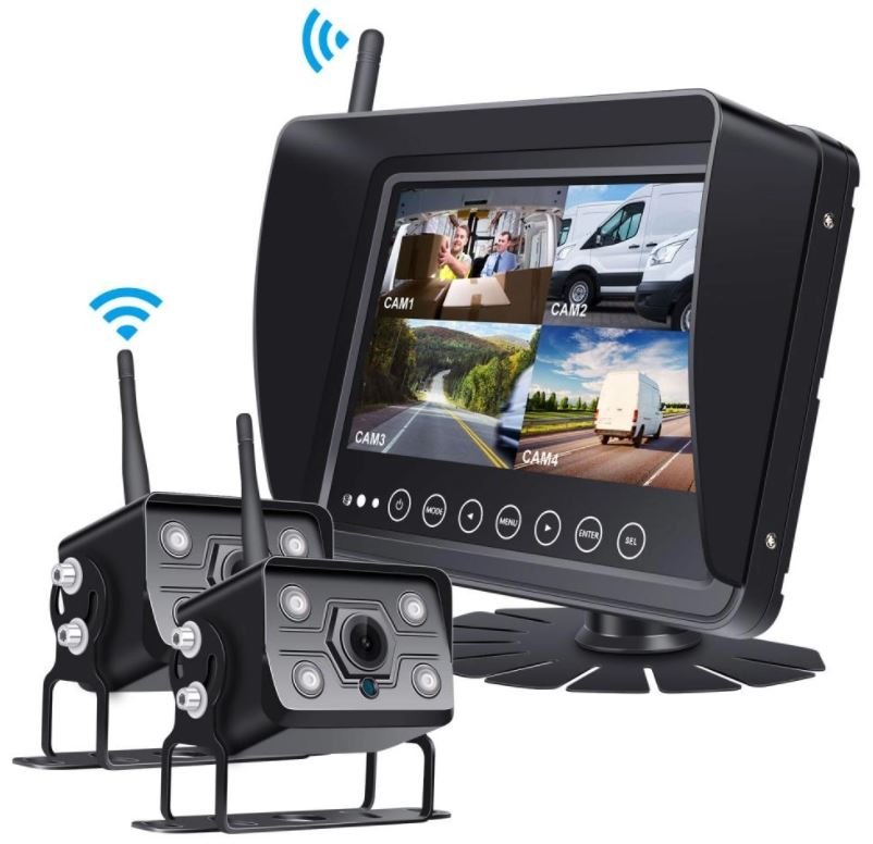 AHD vodotěsný WiFi set - 7" LCD monitor + 2x kamera