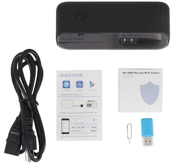 WiFi Sveglia digitale con telecamera FULL HD + 2x porta USB