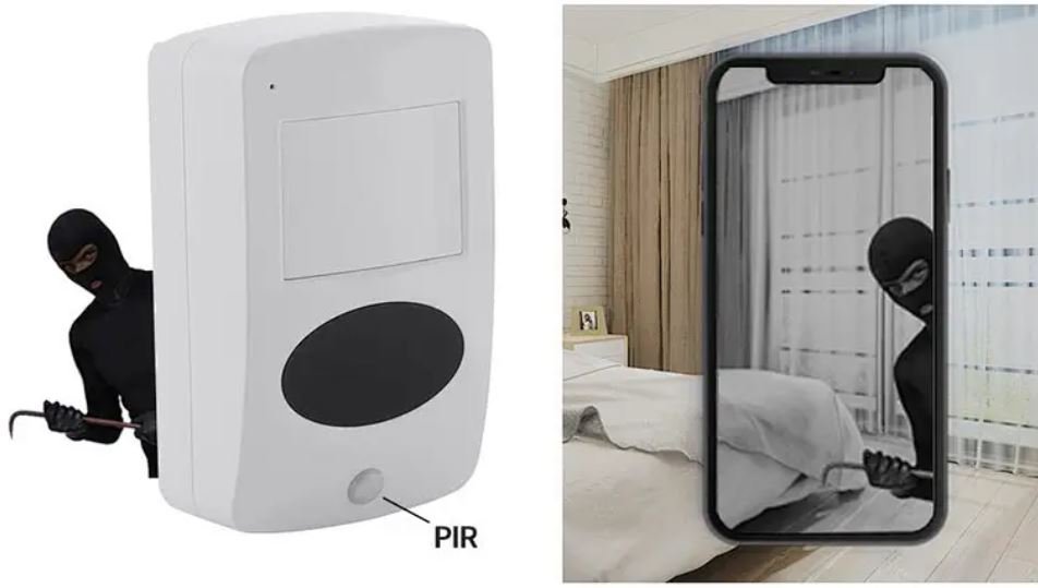 Rilevatore di movimento PIR con telecamera FULL HD + WiFi + IR