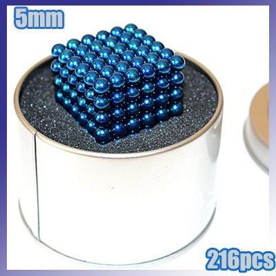 Kuličky z magnetu relaxační - Kuličky proti stresu o průměru 5mm modré