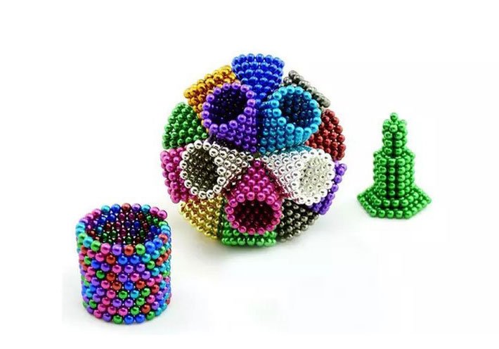 Magnetické guličky neocube v zelenej farbe 5mm