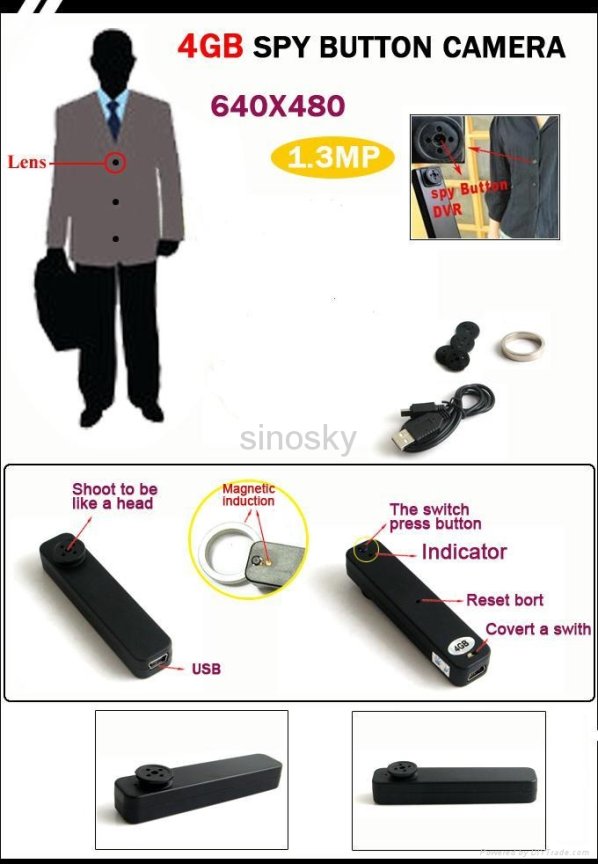 Камера с 4GB MP900 в бутон