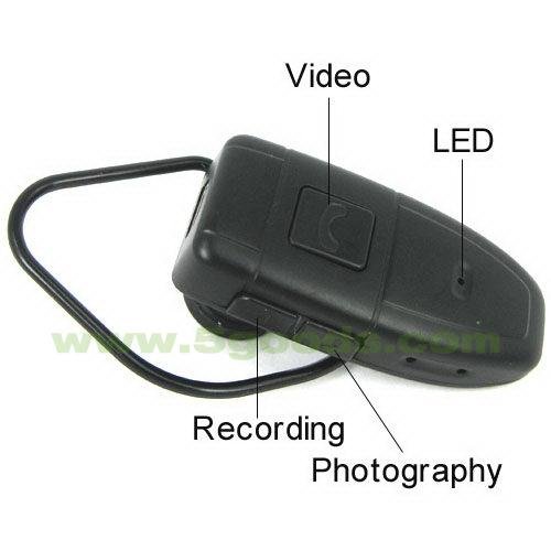 Камера, скрита в Bluetooth слушалка + 4 GB