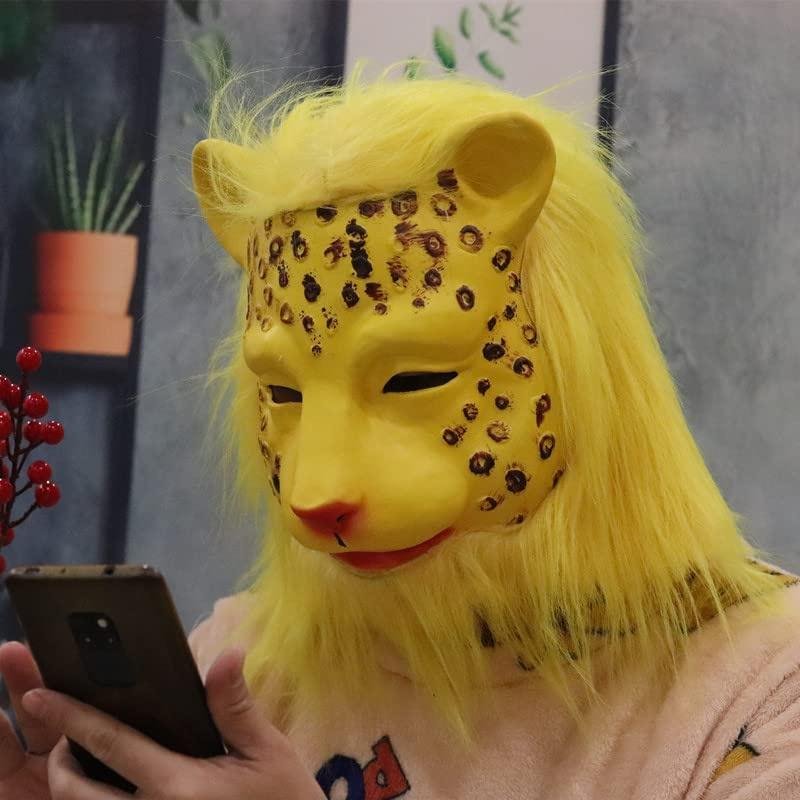 Leopard maska na tvár zo silikónu - leopard maska pre deti aj dospelých na Halloween