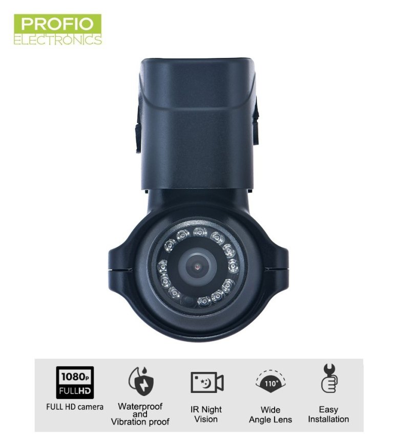 Vonkajšia kamera Full HD s objektívom 3,6 mm, 12 IR LED nočným videním a krytím IP69