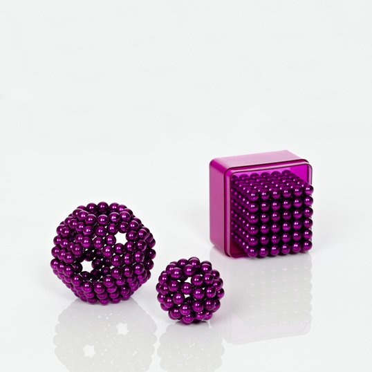 Guličky magnetické skladacie s priemerom 5mm fialové