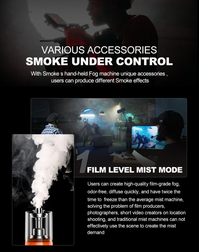 Mini cold smoke generator - battery-powered fog machine 30W | Efeel.co