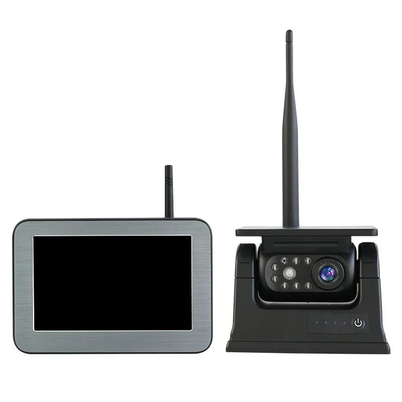 Kit retromarcia solare - Monitor 5" + telecamera magnetica wifi wireless HD 720P