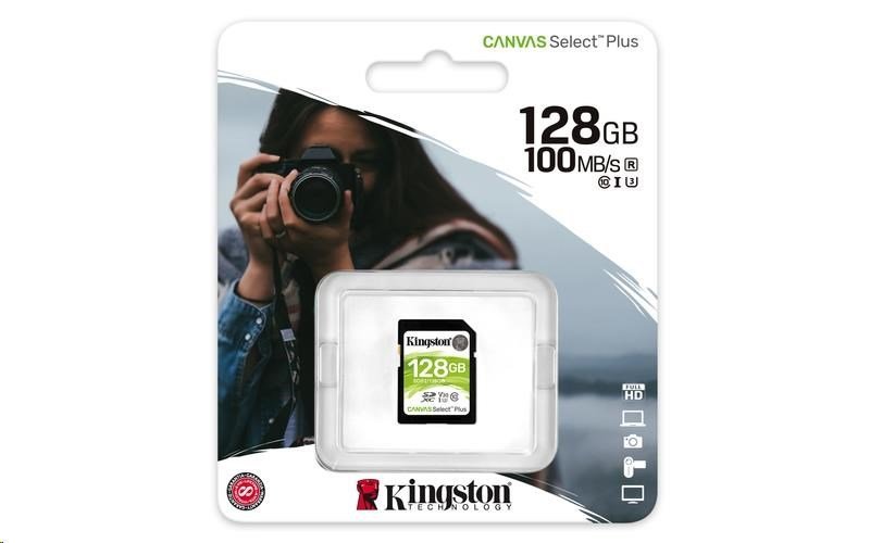 Kartica SDXC Kingston Canvas Select Plus 128 GB UHS-I U1