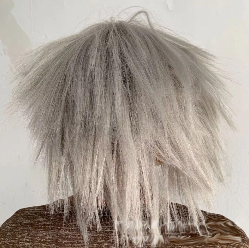 Einstein muž maska na obličej a hlavu - pro děti i dospělé na Halloween či karneval