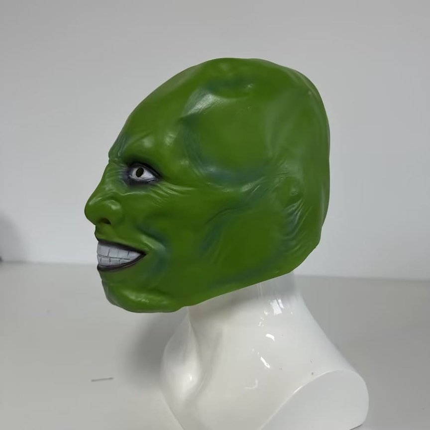 Maska na obličej z filmu MASK zelená – karnevalová maska pro děti i dospělé
