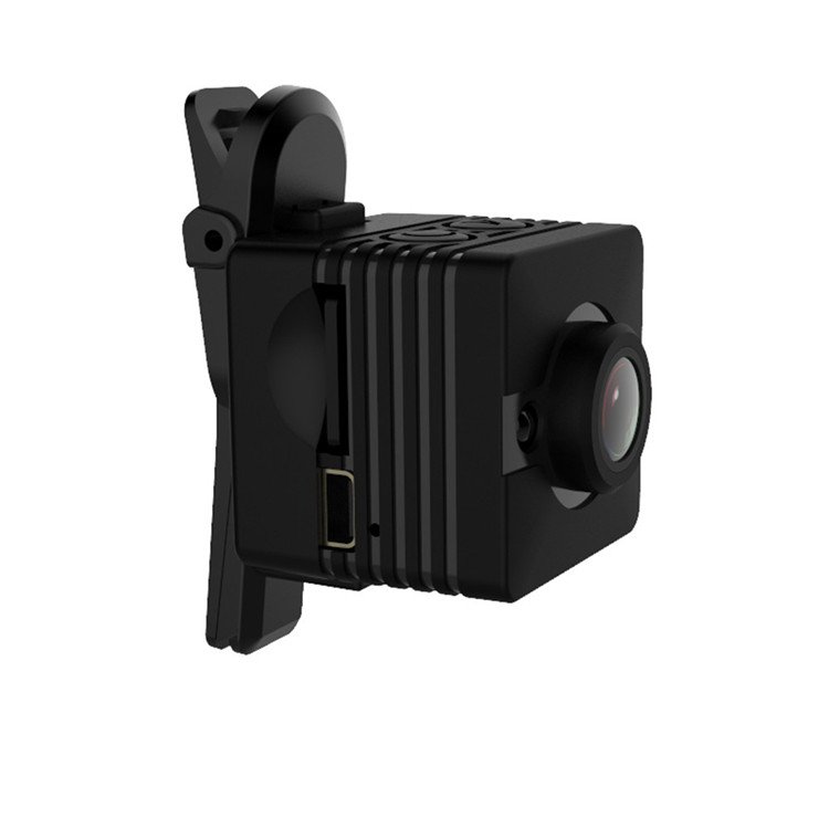 Mikro športová kamera – FULL HD, 155° uhol záberu + vodotesná do 30 m + rozmery len 2,5 × 2,5 cm