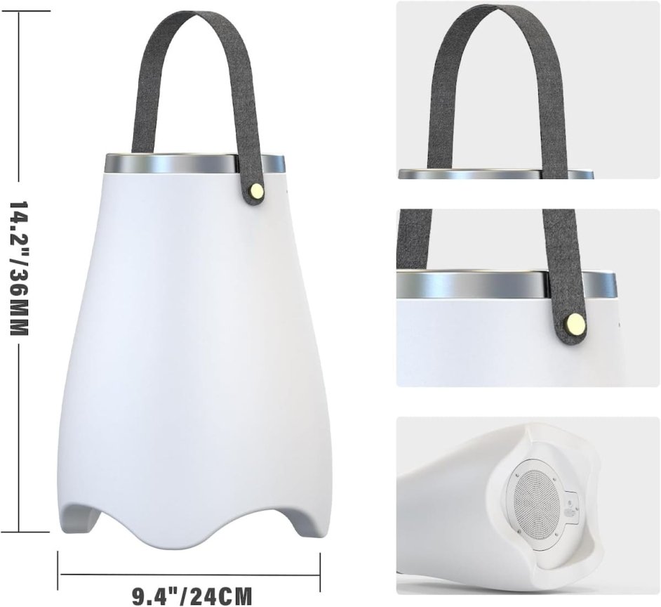 Nadoba na chladenie nápojov 3L a ľadu so 7 RGB LED + 5W reproduktor Bluetooth + IP44