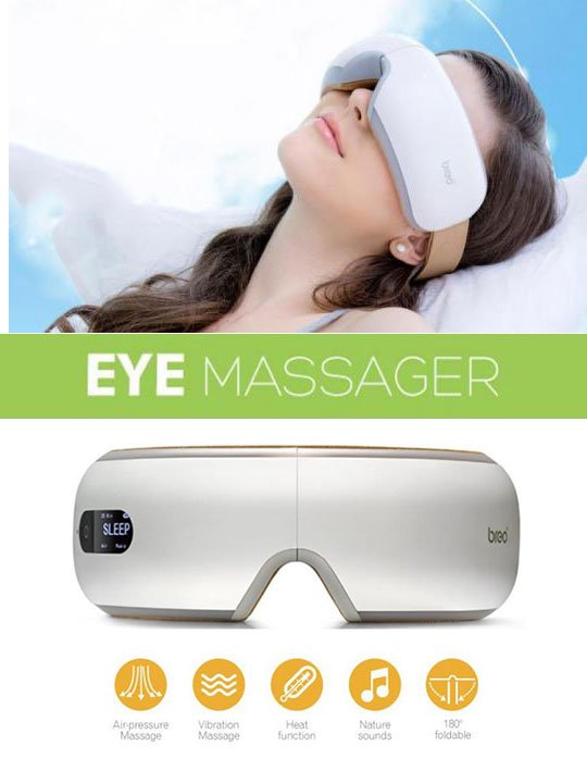 Bezdrátový digitální masážní přístroj na oči iSee4 s tepelnou kompresí a hudbou