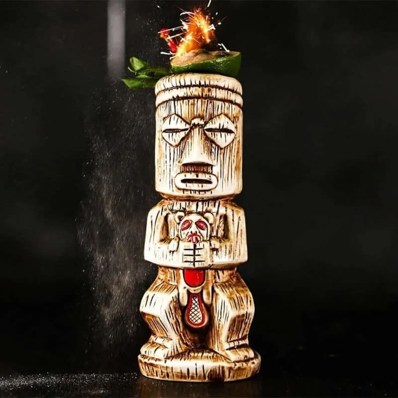 Pohár na drinky keramický – Koktejlový pohár Tiki Samif, 450 ml