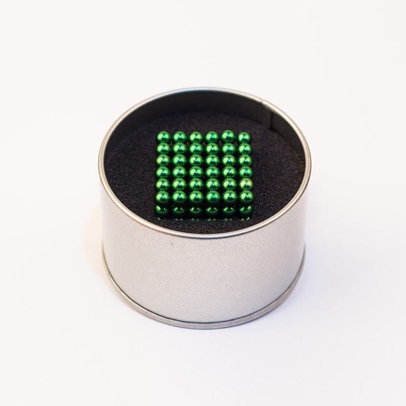 Magnetické guličky neocube v zelenej farbe 5mm