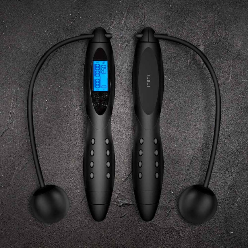 Švihadlo fitness – bezdrôtové s počítadlom a funkciou merania kalórií