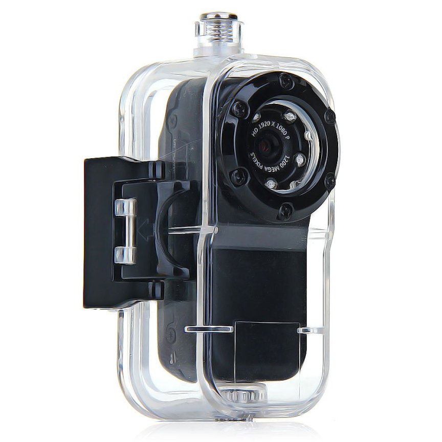Mini športová kamera FULL HD + akčná kamera vodotesná do 10 m + 5 IR LED + príslušenstvo
