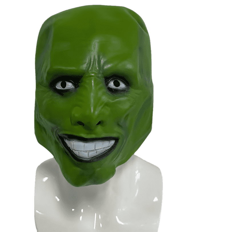 Maska na obličej z filmu MASK zelená – karnevalová maska pro děti i dospělé