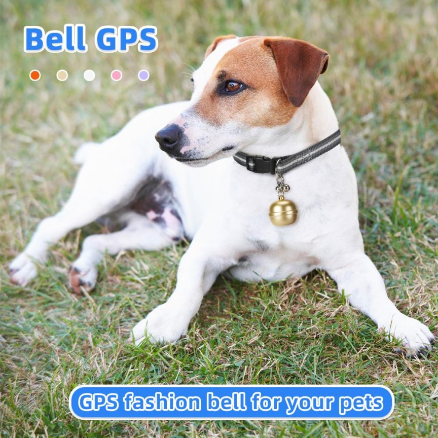 Sledovací Mini GPS lokátor pro zvířata - psy/kočky s Wifi a LBS sledováním - IP67