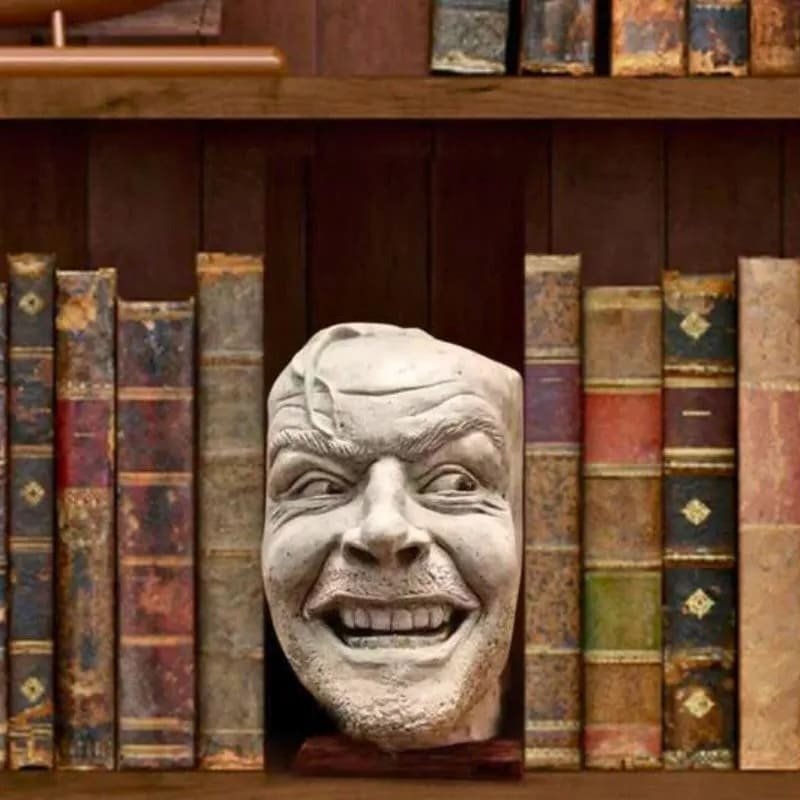 Zarážka na knihy tvář – stojan na knihy Funny Face