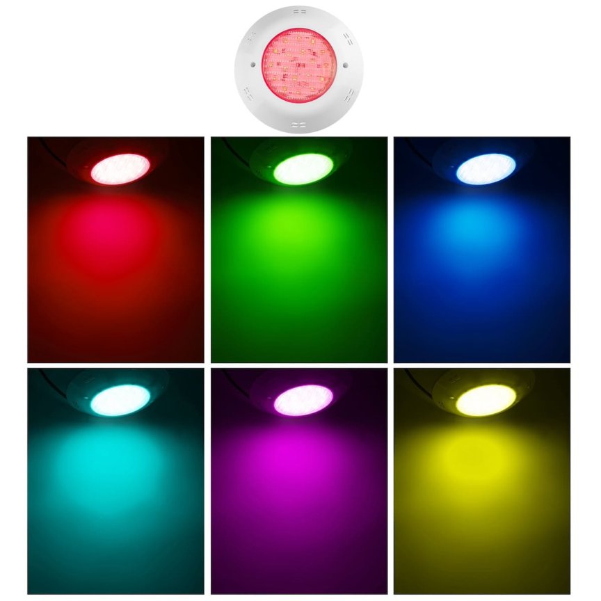 Svetlo do bazena RGB farebné LED 24W vodotesné IP68 pre osvetlenie na bazen
