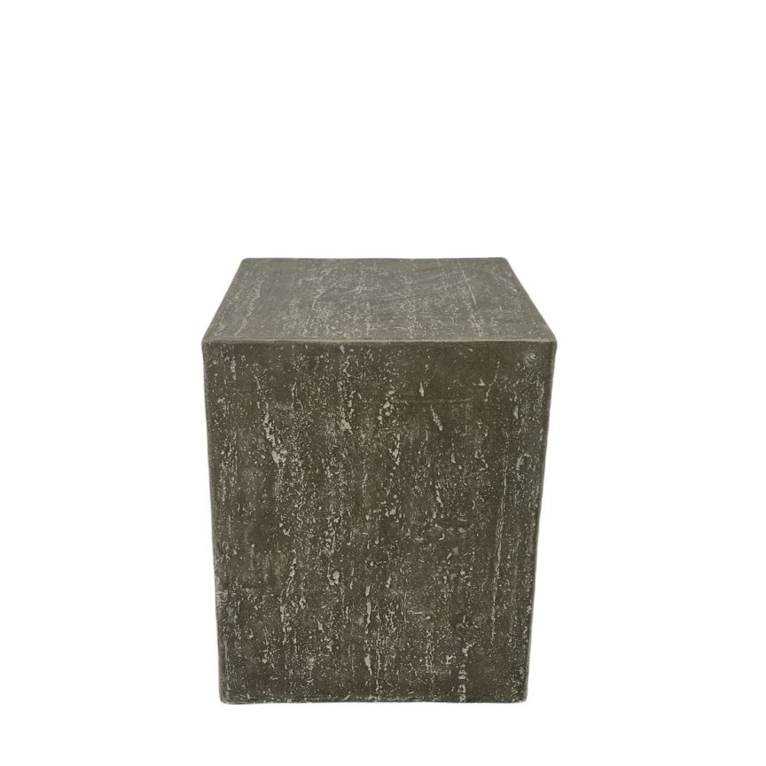 Čtvercový kryt na plynovou láhev travertin - design originál beton