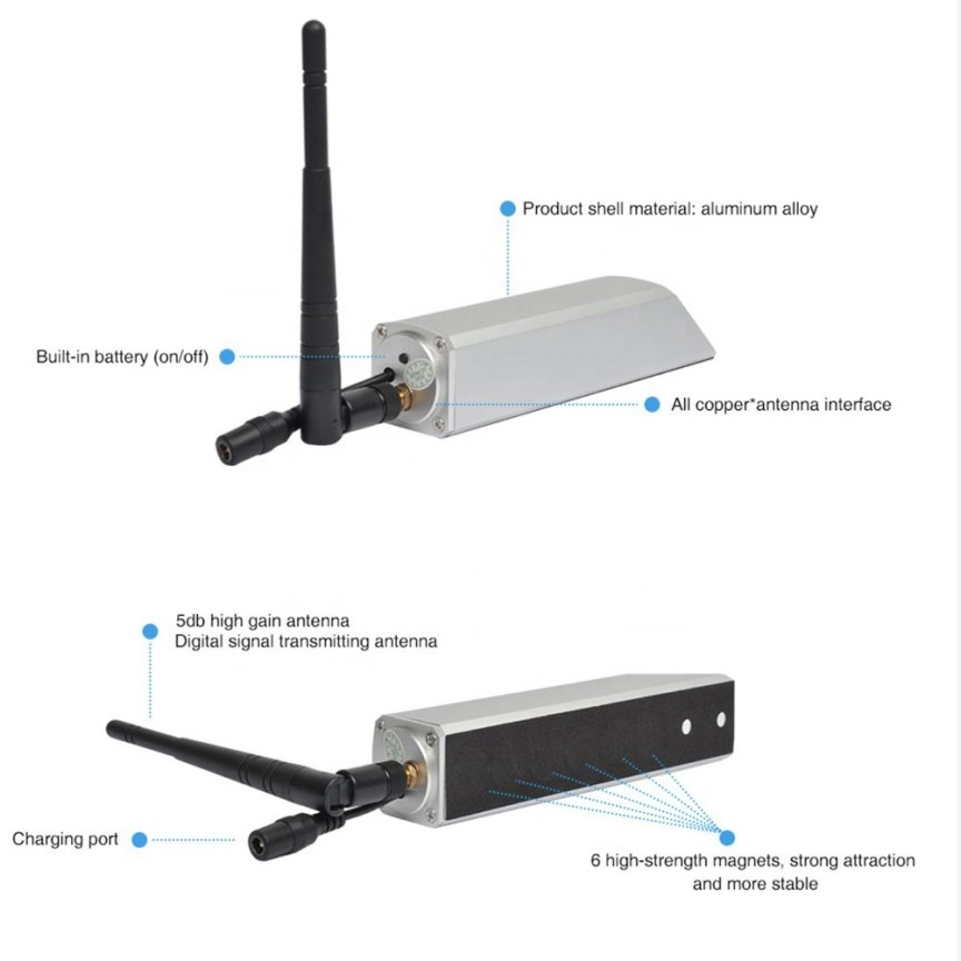 Mini doplnková WiFi HD bezpečnostná kamera s LED svetlom a krytím IP69