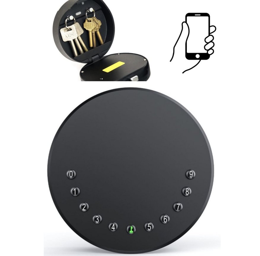 Inteligentný zámok – bezpečnostná zámka na kľúče s PIN kódom a ovládaním cez Bluetooth + smartfón aplikácia