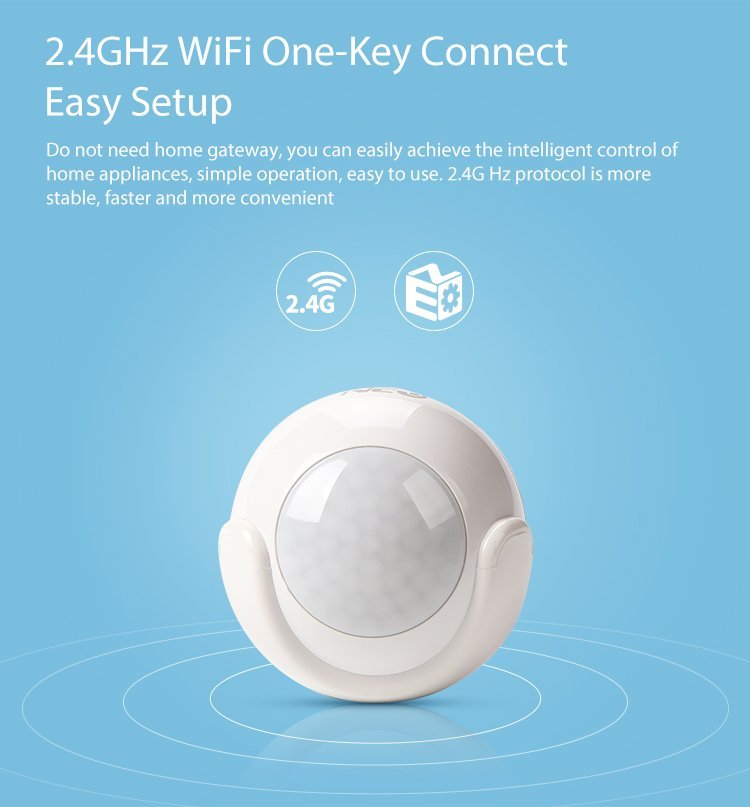 Senzor pokreta - PIR senzor pokreta od 110° s WiFi-jem za dnevno/noćno otkrivanje pokreta