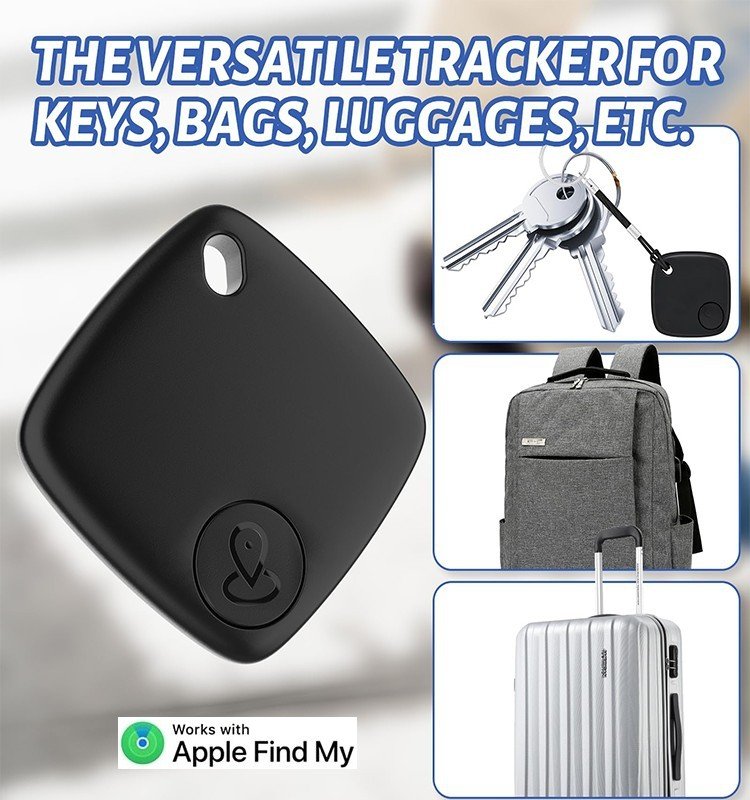 Mini GPS lokátor vyhladavac klucov - ako smart kľúčenka na kľúče s bluetooth (Apple Find My)