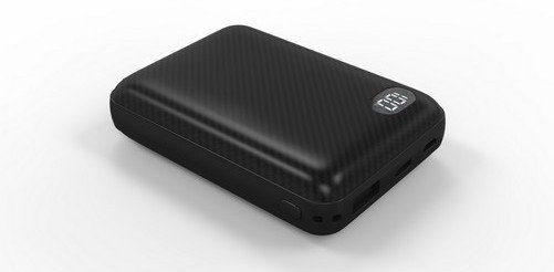 10000 mAh Cargador externo 3x salida Conector Micro USB/USB C/Lightning