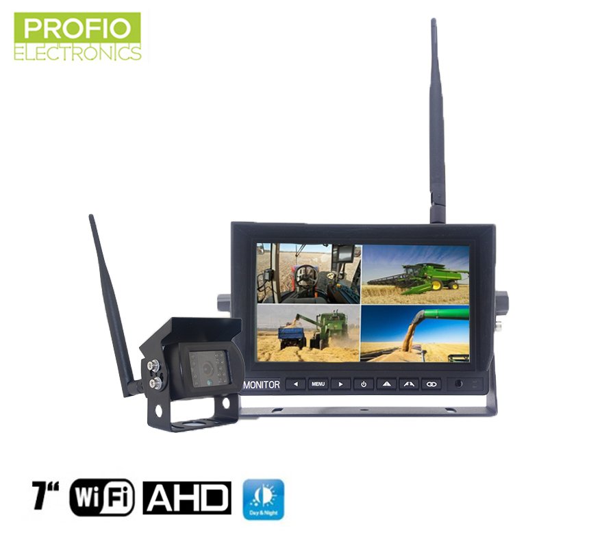 Telecamera wireless con monitor 7" HD - Set di backup