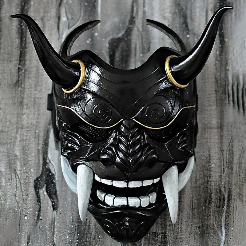 Maska na obličej Japan Assassin – japonská ninja maska na Halloween a karneval