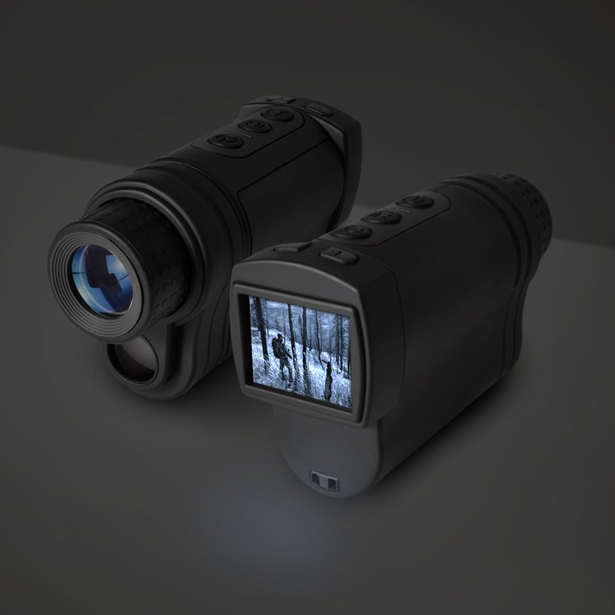 Monokulár s nočným videním Picco – prenosný ďalekohľad 3x zoom + IR viditeľnosť 100m v tme