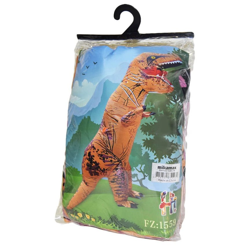 Kostým dinosaurus T-Rex – nafukovací oblek dinosaura XXL do výšky 2,2 m + ventilátor