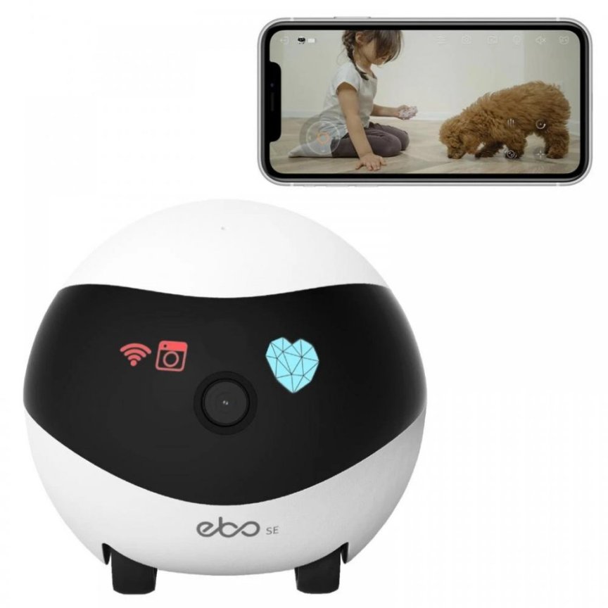 Enabot EBO SE - шпионски робот с FULL HD камера, дистанционно управляван чрез WiFi/P2P APP