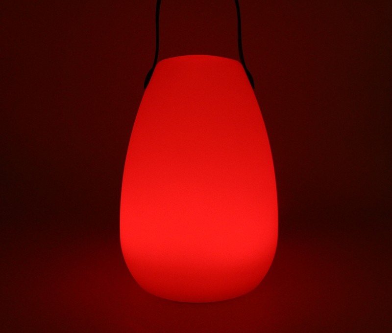 Prenosné LED svetlo s rúčkou do záhrady / terasu s výberom 8 farieb + vodeodolné IP44 krytie