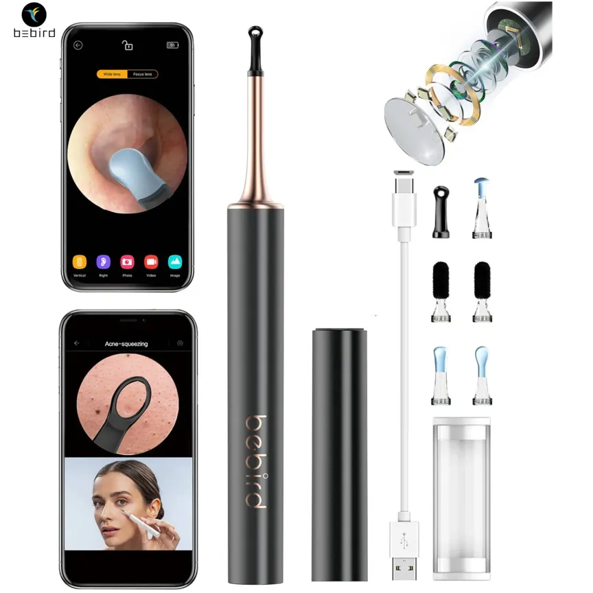 Čistič uší a pleti – zariadenie s FULL HD kamerou a WiFi aplikáciou pre smartphone (iOS / Android)