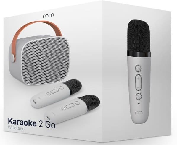 Karaoke set bezdrátový – Karaoke set + 2 mikrofony + reproduktor 6W